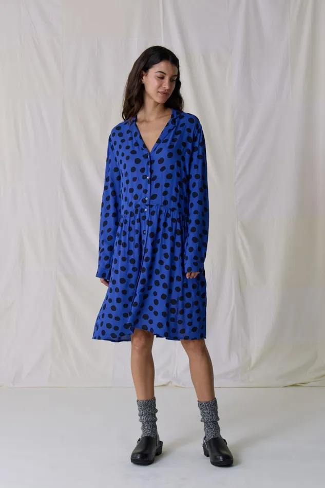 Dresses Women Leon and Harper Robbie Spot Dress Blue