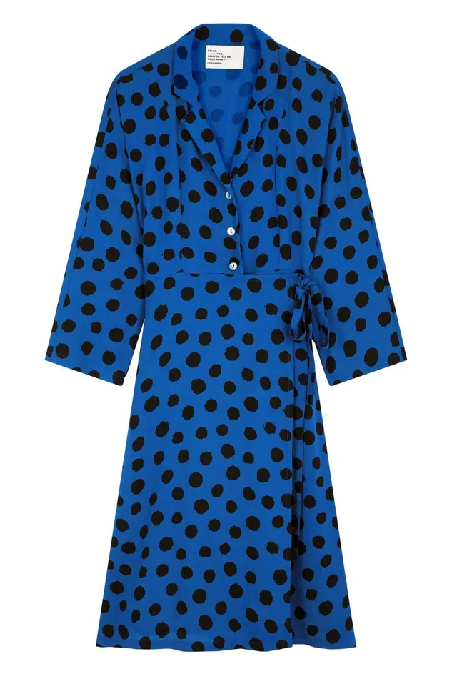 Dresses Women Leon and Harper Rolie Spot Dress Blue