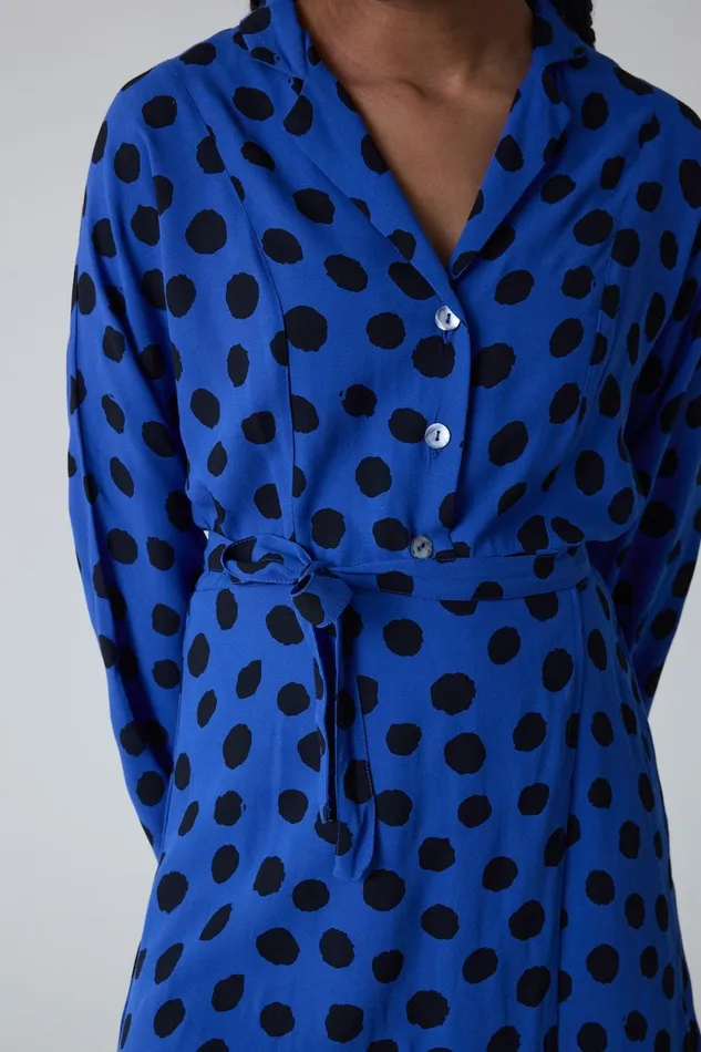 Dresses Women Leon and Harper Rolie Spot Dress Blue