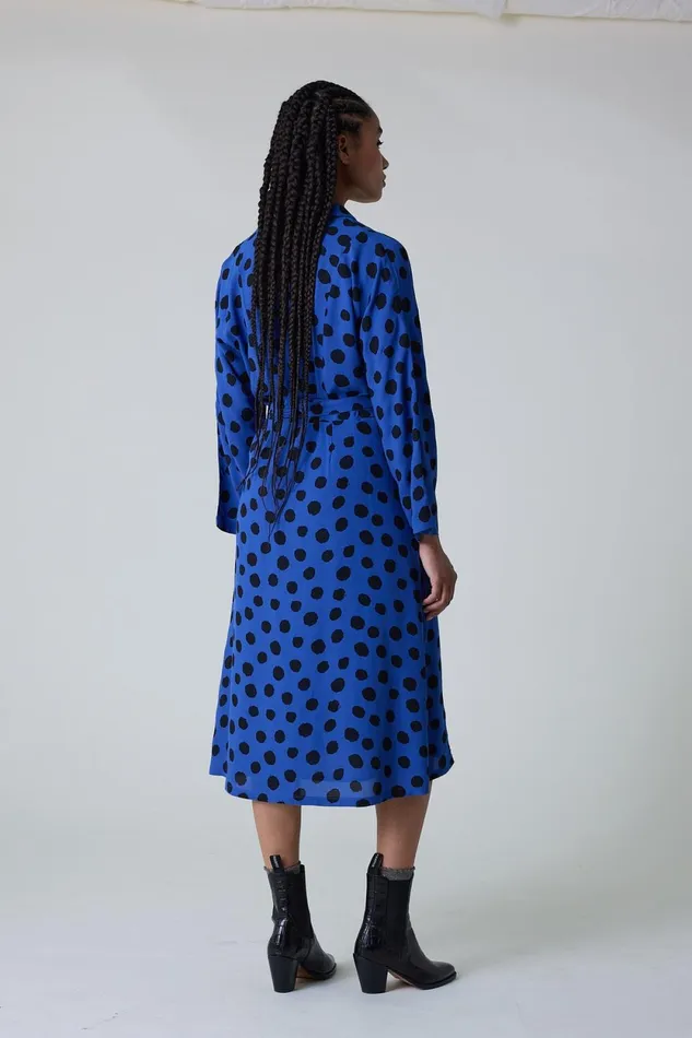 Dresses Women Leon and Harper Rolie Spot Dress Blue