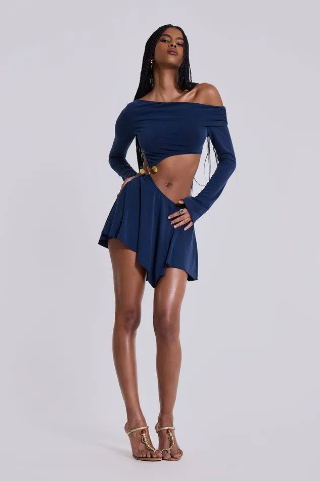 Dresses Women Shop Dera Asymmetric Cut Out Mini Dress Jaded London