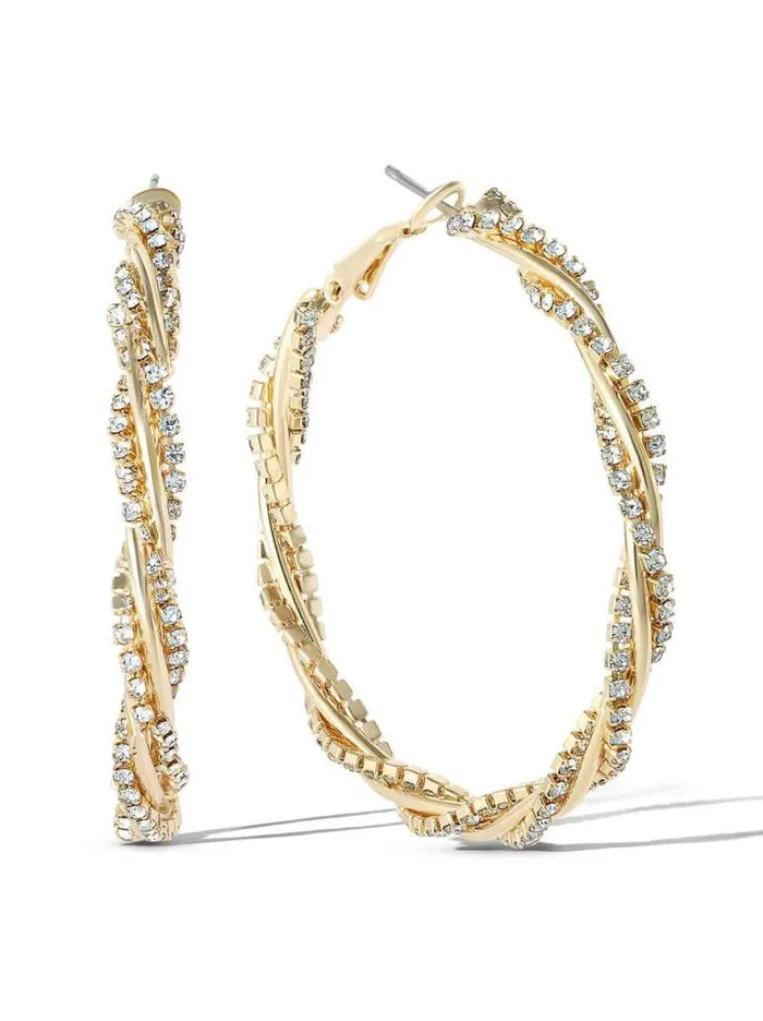 Earrings Accessories Jessica Simpson Spiral Hoop Earrings