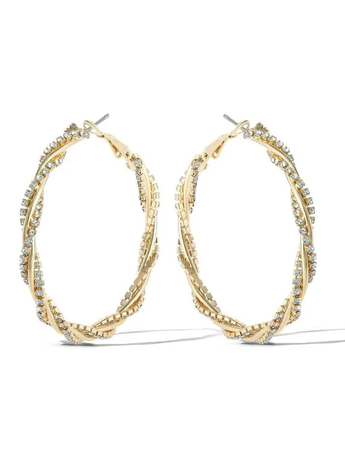 Earrings Accessories Jessica Simpson Spiral Hoop Earrings