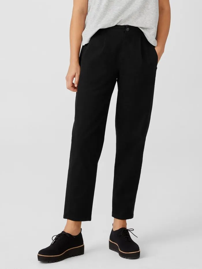 Eileen Fisher Denim Organic Cotton Denim Tapered Pant Black 8211 Shop