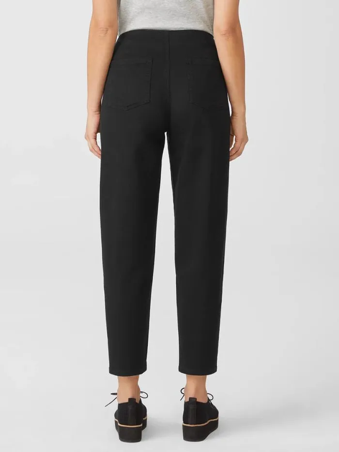 Eileen Fisher Denim Organic Cotton Denim Tapered Pant Black 8211 Shop