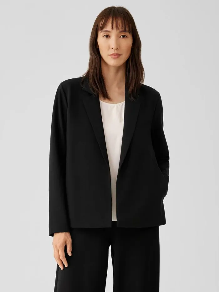 Eileen Fisher Extended Sizing 1X3X Washable Flex Ponte Notch Collar Blazer Black 8211 Shop Eileen Fisher Extended Sizing 1X3X Washable Flex Ponte Notch Collar Blazer Black 8211 Shop
