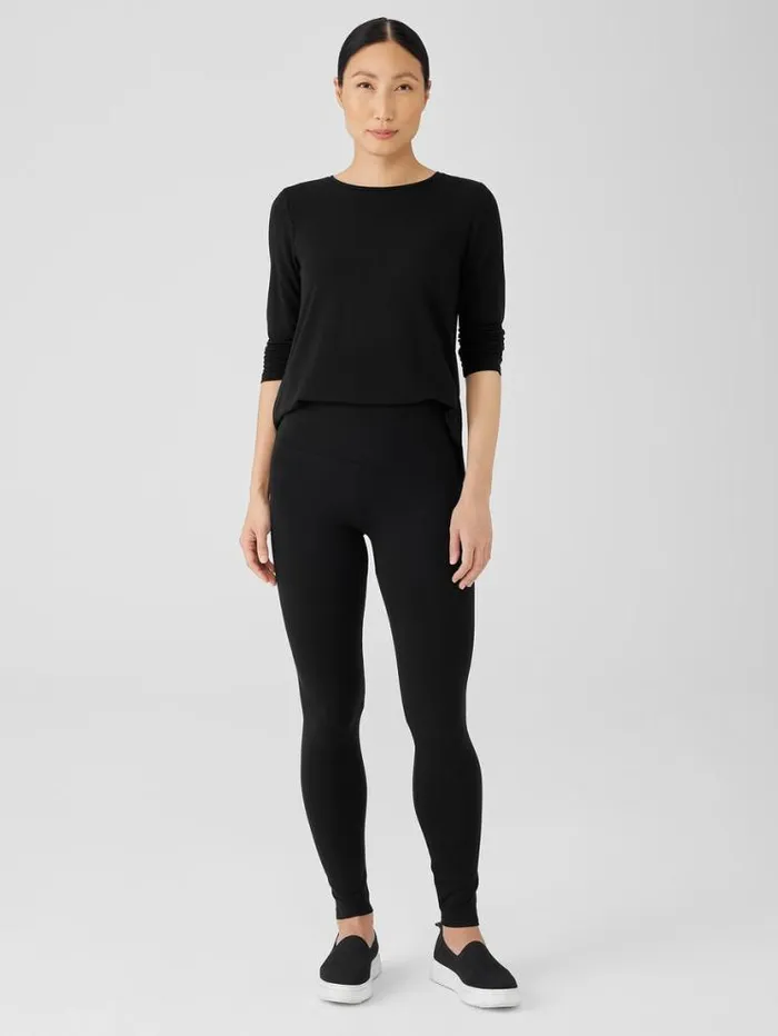 Eileen Fisher Pants Shorts and Jumpsuits Stretch Jersey Knit Leggings Black 8211 Shop