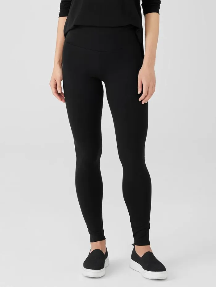 Eileen Fisher Pants Shorts and Jumpsuits Stretch Jersey Knit Leggings Black 8211 Shop