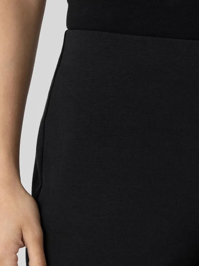 Eileen Fisher Petite Cotton Blend Ponte Pant With Slits Black 8211 Shop