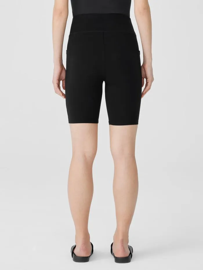 Eileen Fisher Petite Pima Cotton Stretch Jersey Shorts Black 8211 Shop