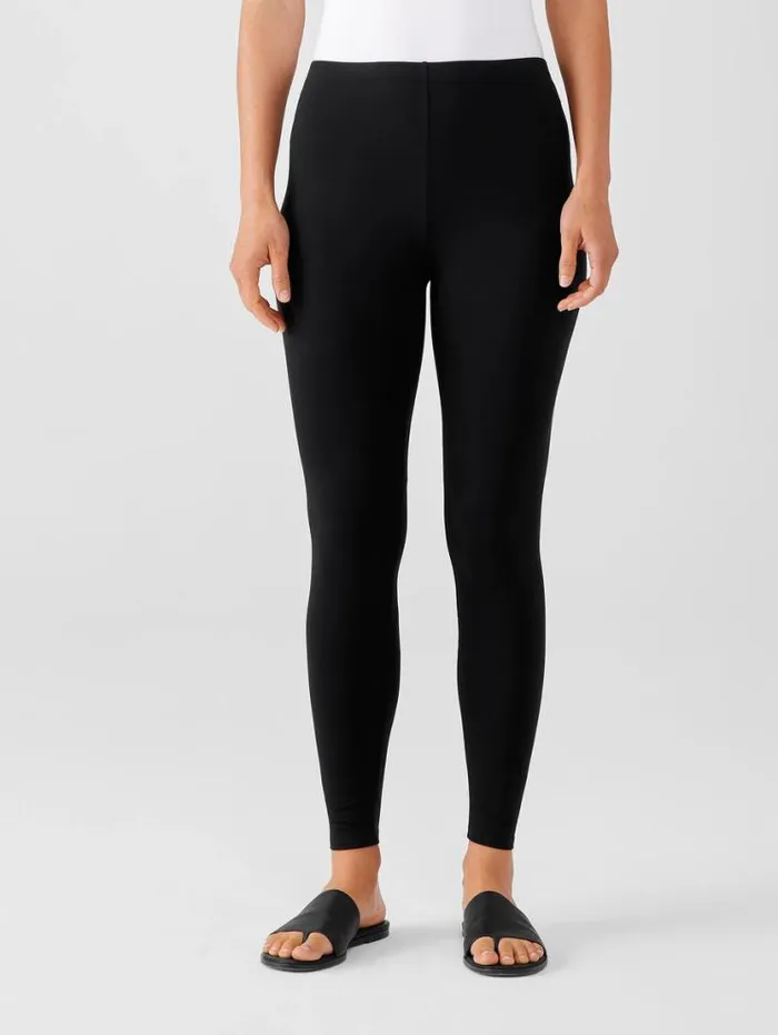 Eileen Fisher Petite Stretch Jersey Knit Leggings Black 8211 Shop