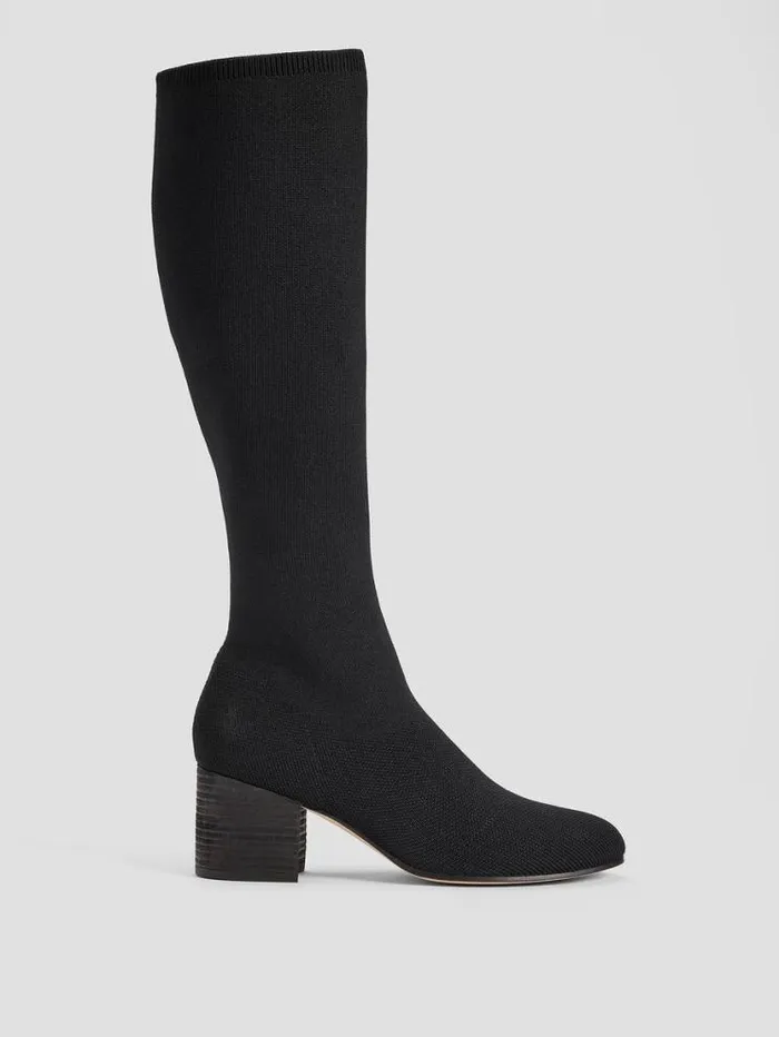 Eileen Fisher Shoes Ophelia Recycled Stretch Knit Boot Black 8211 Shop