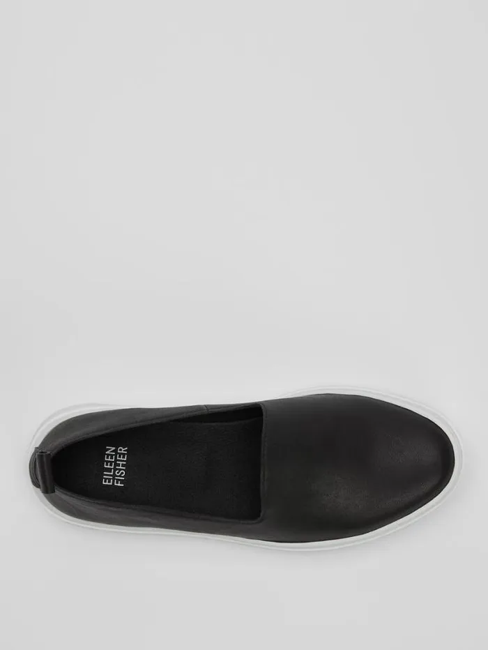 Eileen Fisher Shoes Prosper Platform Sneaker In Leather Black 8211 Shop