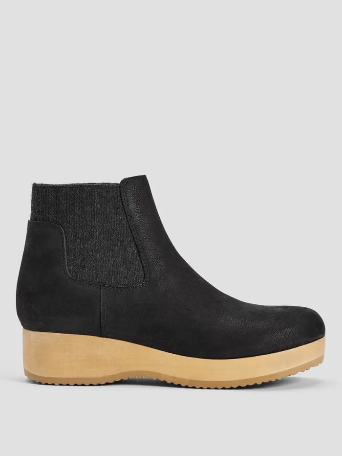 Eileen Fisher Shoes Words Oiled Nubuck Clog Bootie Black 8211 Shop