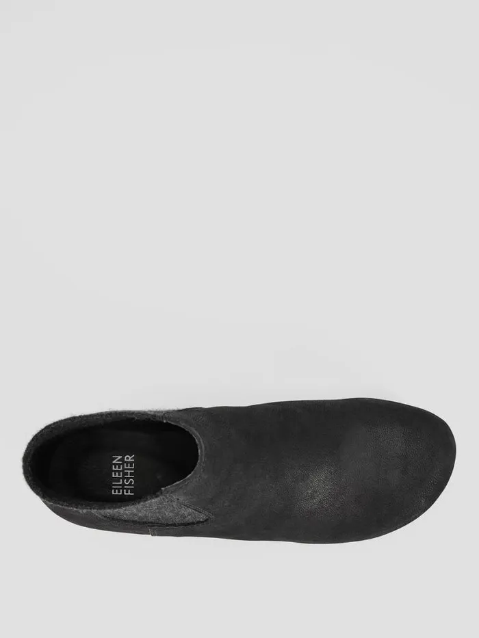 Eileen Fisher Shoes Words Oiled Nubuck Clog Bootie Black 8211 Shop