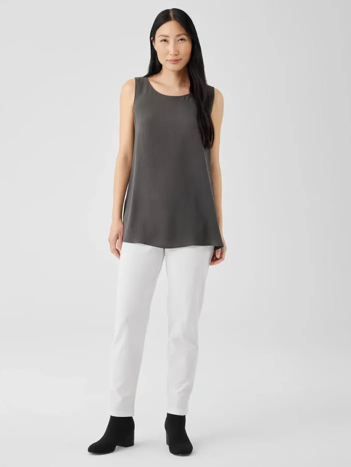 Eileen Fisher Sweaters and Cardigans Washable Stretch Crepe Pant White 8211 Shop