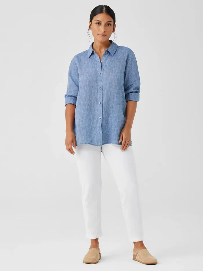 Eileen Fisher Sweaters and Cardigans Washable Stretch Crepe Pant White 8211 Shop