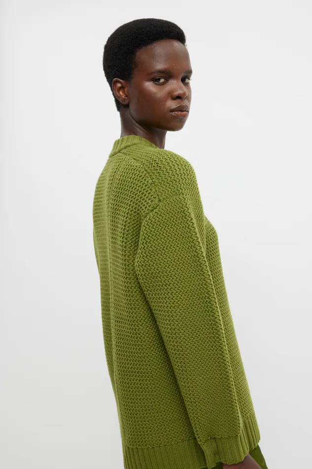 Emilia Wickstead Combey Knit In Green Cashfeel Women Knitwear Emilia Wickstead Combey Knit In Green Cashfeel Women Knitwear