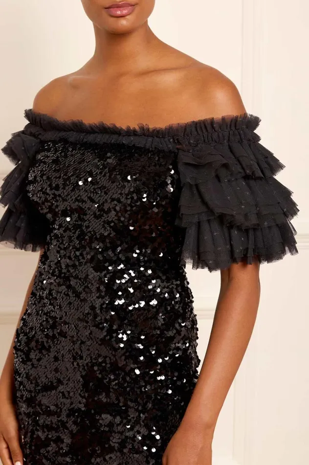Essie OffShoulder Ballerina Dress Black Women Needle and Thread Dresses