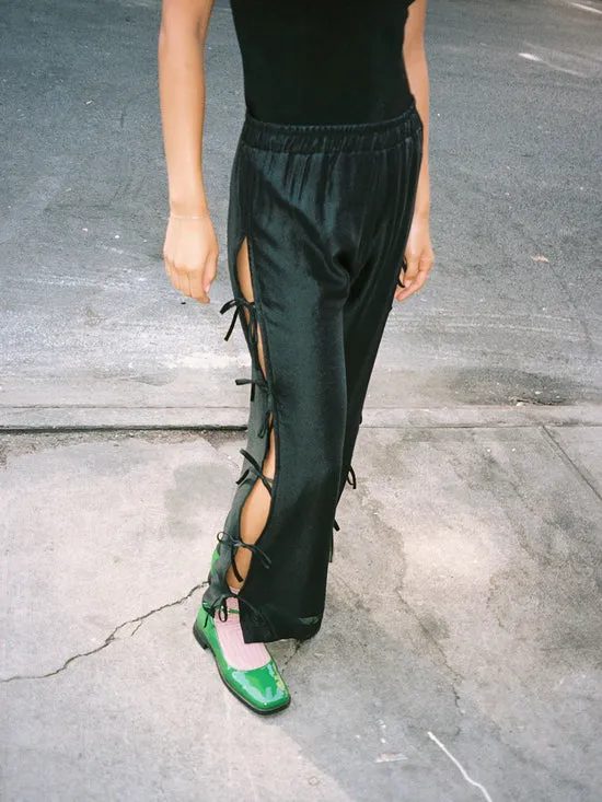 Evelyn Tie Pant Black Organza Women Bottoms Lisa Says Gah Evelyn Tie Pant Black Organza Women Bottoms Lisa Says Gah