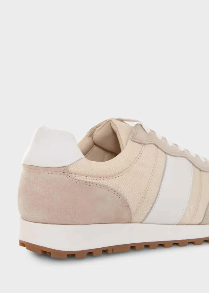 Flats Women HOBBS Ellis Leather Trainers Beige