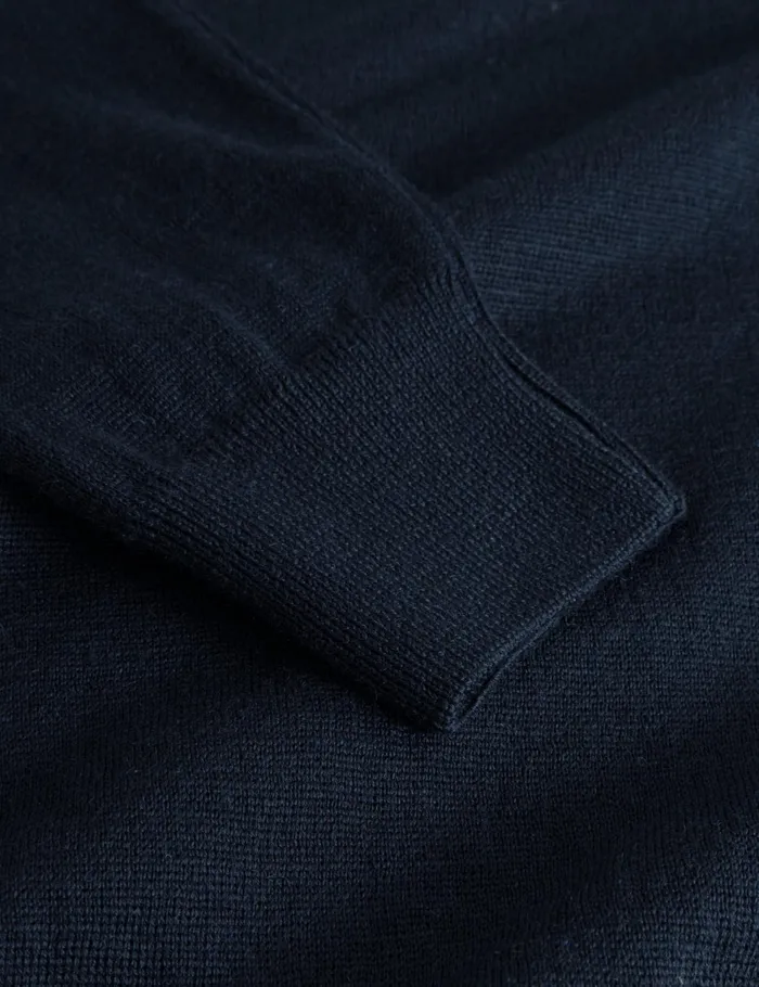 Fort Knitwear BASE MERINO POLO KNIT Navy 8211 Men Fort Knitwear BASE MERINO POLO KNIT Navy 8211 Men