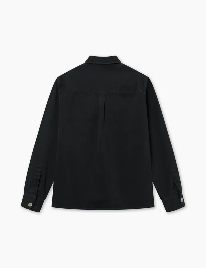 Fort Overshirts FELLOW TWILL SHIRT Washed Black 8211 Men Fort Overshirts FELLOW TWILL SHIRT Washed Black 8211 Men