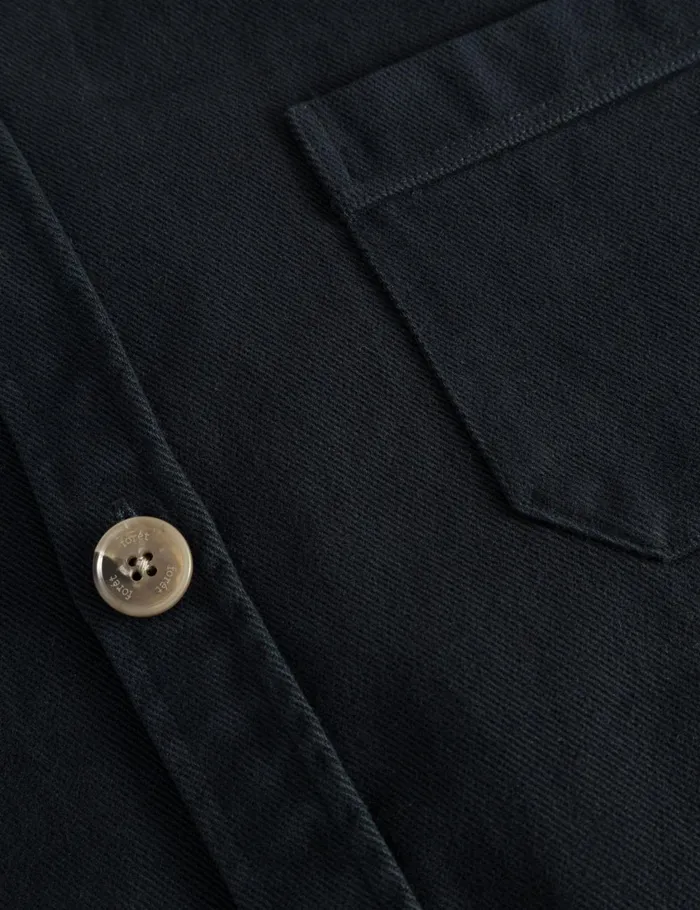 Fort Overshirts FELLOW TWILL SHIRT Washed Black 8211 Men Fort Overshirts FELLOW TWILL SHIRT Washed Black 8211 Men