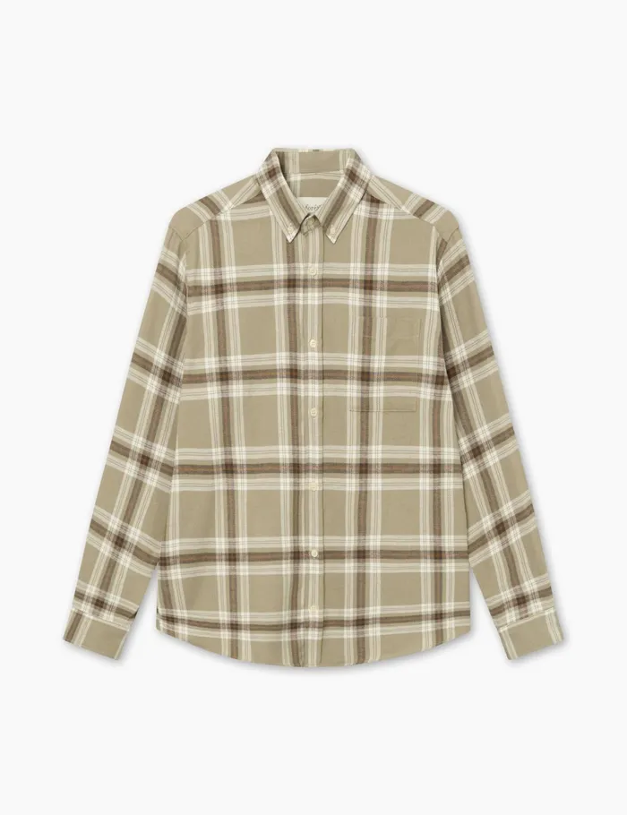 Fort Shirts HORNET FLANNEL SHIRT Vintage Khaki 8211 Men