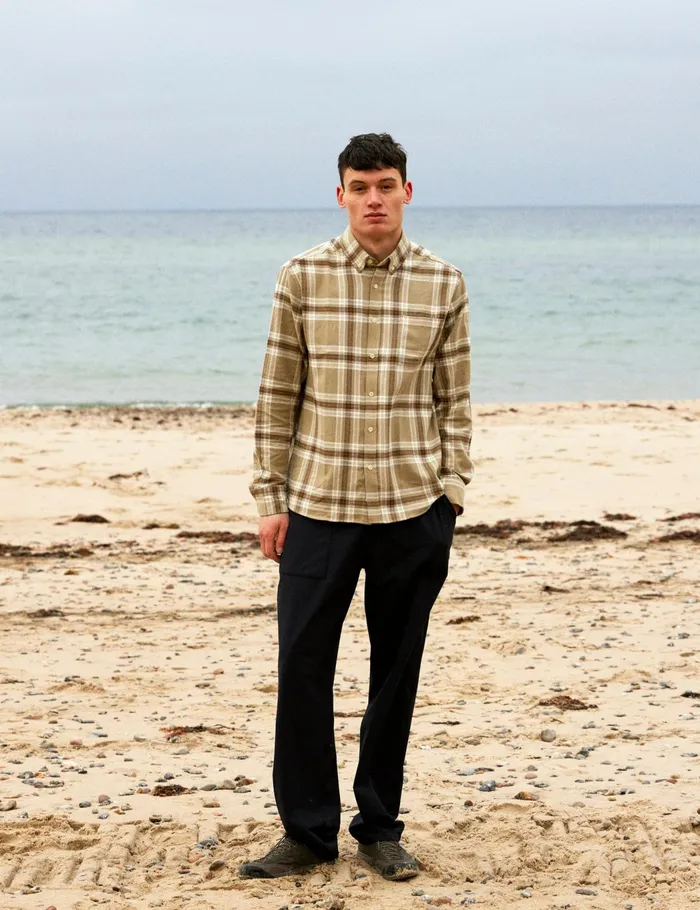 Fort Shirts HORNET FLANNEL SHIRT Vintage Khaki 8211 Men Fort Shirts HORNET FLANNEL SHIRT Vintage Khaki 8211 Men