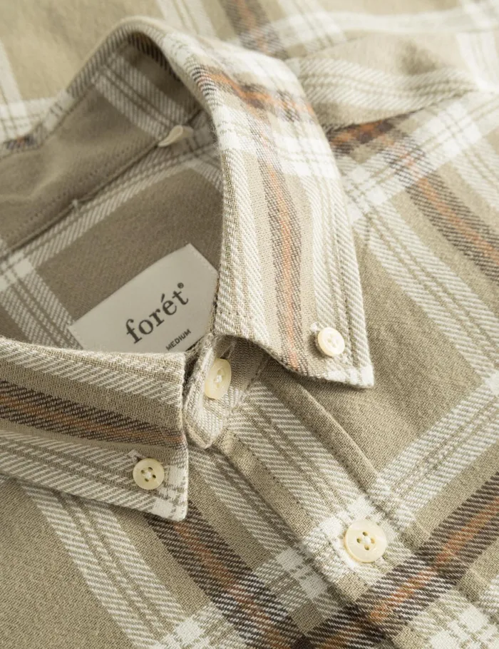 Fort Shirts HORNET FLANNEL SHIRT Vintage Khaki 8211 Men Fort Shirts HORNET FLANNEL SHIRT Vintage Khaki 8211 Men