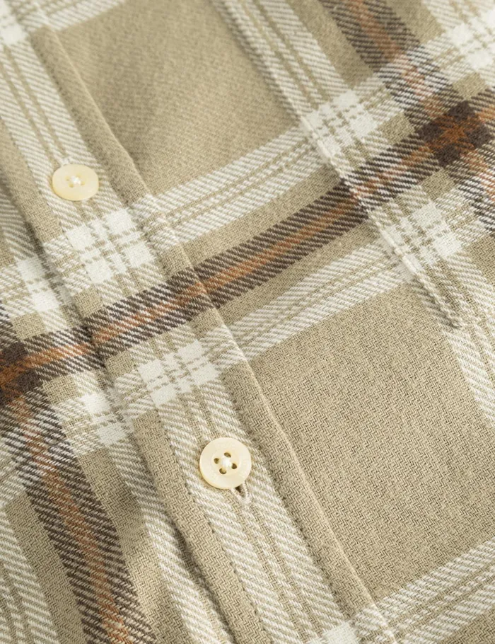 Fort Shirts HORNET FLANNEL SHIRT Vintage Khaki 8211 Men Fort Shirts HORNET FLANNEL SHIRT Vintage Khaki 8211 Men