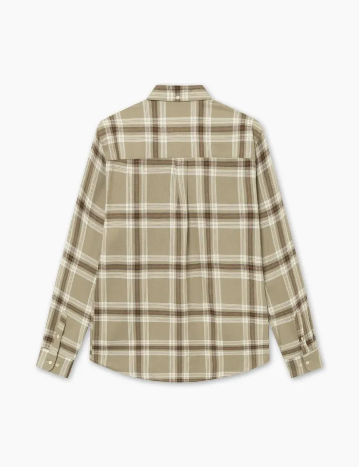 Fort Shirts HORNET FLANNEL SHIRT Vintage Khaki 8211 Men Fort Shirts HORNET FLANNEL SHIRT Vintage Khaki 8211 Men