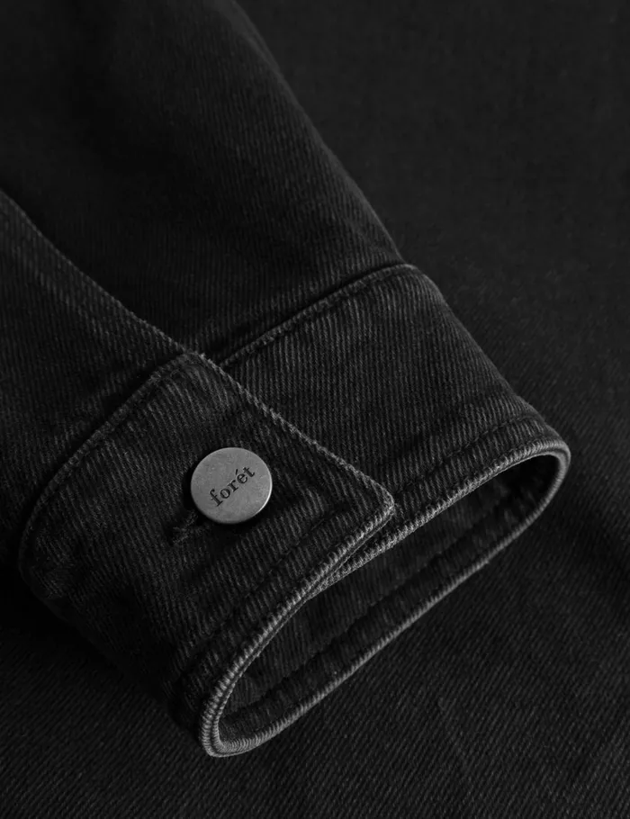 Fort Shirts ROWAN OVERSHIRT Washed Black Denim 8211 Men Fort Shirts ROWAN OVERSHIRT Washed Black Denim 8211 Men