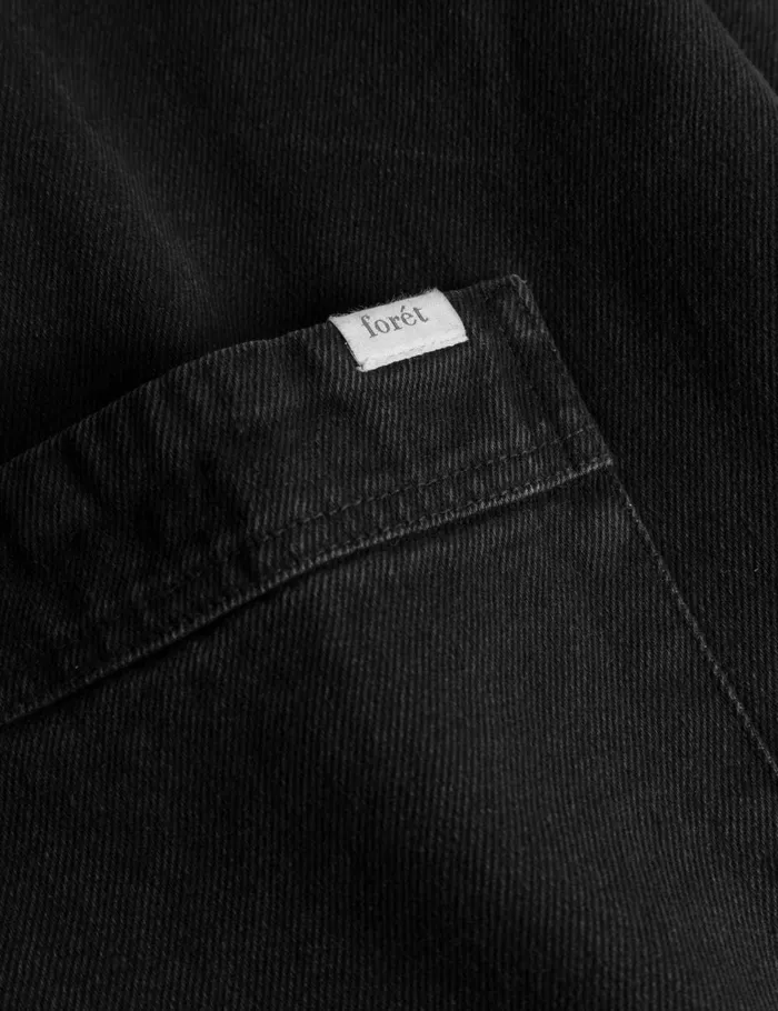 Fort Shirts ROWAN OVERSHIRT Washed Black Denim 8211 Men Fort Shirts ROWAN OVERSHIRT Washed Black Denim 8211 Men