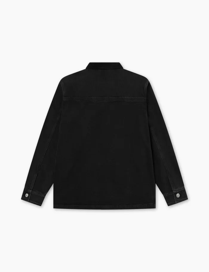 Fort Shirts ROWAN OVERSHIRT Washed Black Denim 8211 Men Fort Shirts ROWAN OVERSHIRT Washed Black Denim 8211 Men