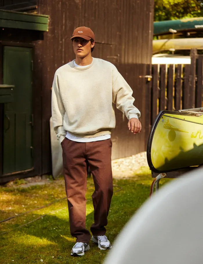 Fort Sweatshirts NOON SWEATSHIRT Snow Melange 8211 Men Fort Sweatshirts NOON SWEATSHIRT Snow Melange 8211 Men