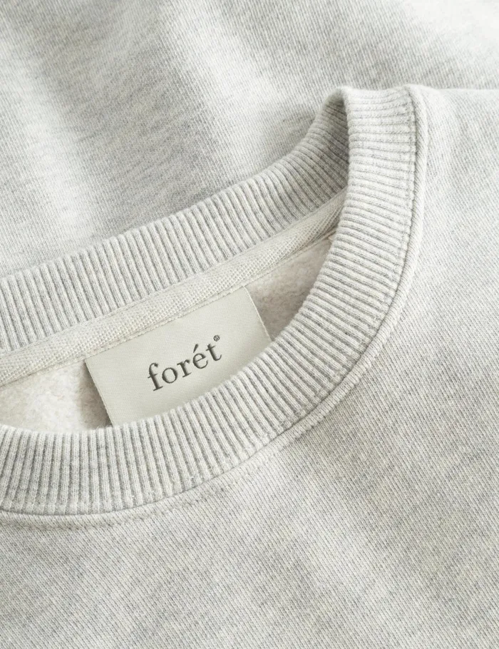 Fort Sweatshirts NOON SWEATSHIRT Snow Melange 8211 Men Fort Sweatshirts NOON SWEATSHIRT Snow Melange 8211 Men