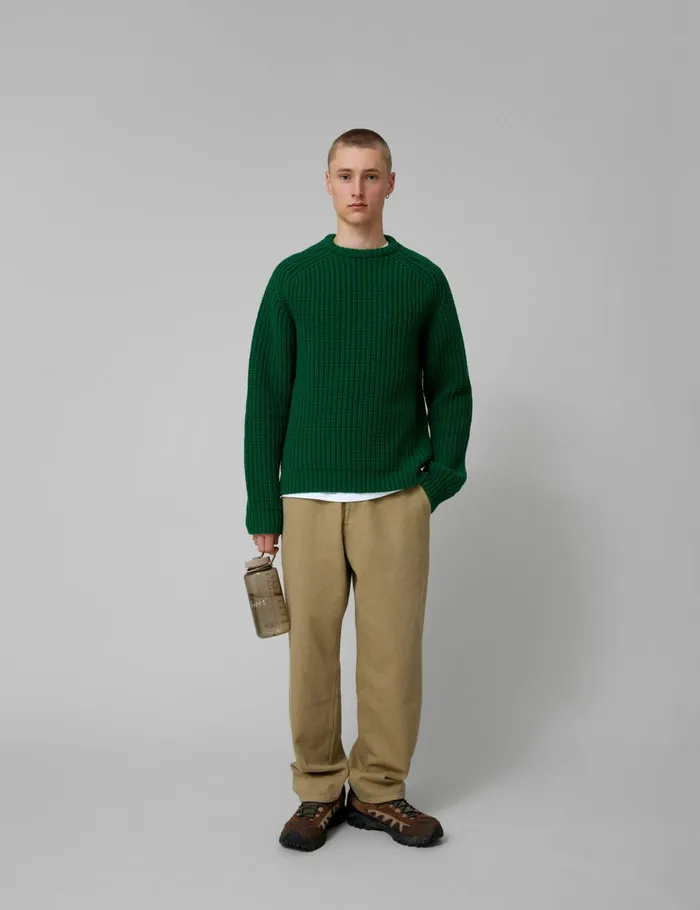 Fort Sweatshirts TRIP CHUNKY RIB KNIT Green 8211 Men Fort Sweatshirts TRIP CHUNKY RIB KNIT Green 8211 Men