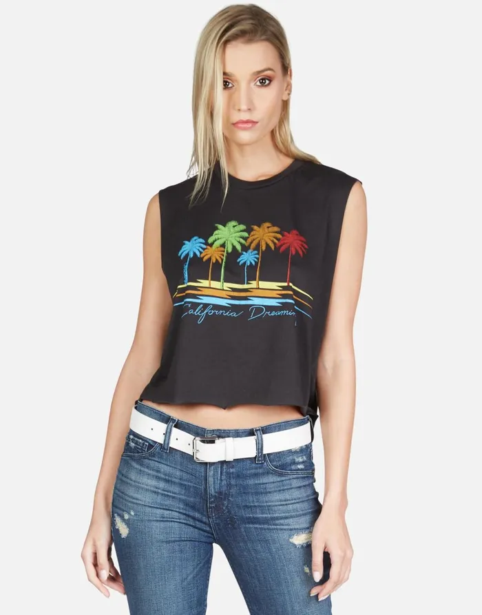 GiGi Cali Dreaming Onyx Women039s Lauren Moshi Tanks