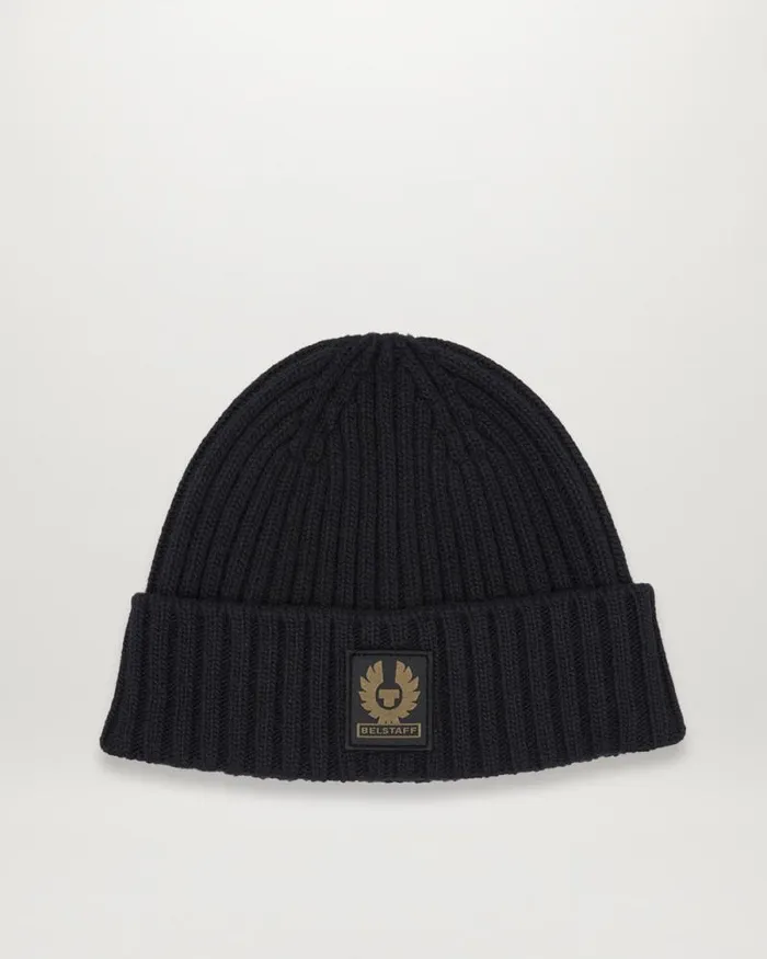 Hats MenWomen Belstaff Watch Beanie Hat Black