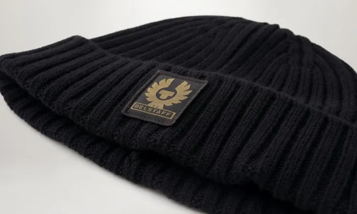 Hats MenWomen Belstaff Watch Beanie Hat Black Hats MenWomen Belstaff Watch Beanie Hat Black