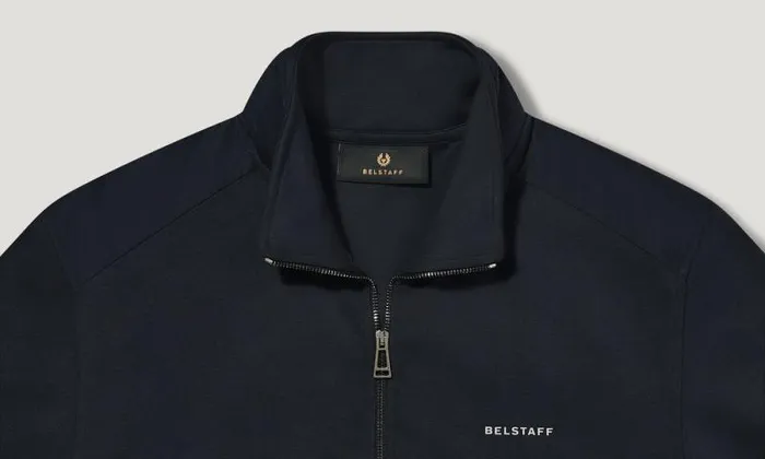 Hoodies and Sweatshirts Men Belstaff Alloy Quarter Zip Sweatshirt Dark Ink Hoodies and Sweatshirts Men Belstaff Alloy Quarter Zip Sweatshirt Dark Ink