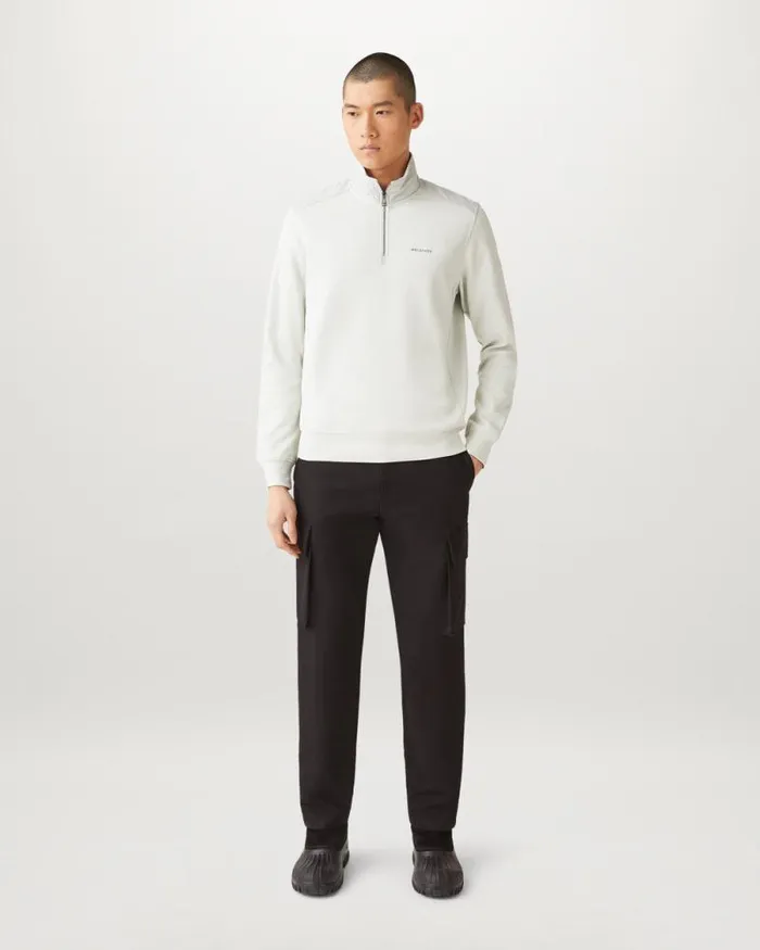 Hoodies and Sweatshirts Men Belstaff Alloy Quarter Zip Sweatshirt Mercury Hoodies and Sweatshirts Men Belstaff Alloy Quarter Zip Sweatshirt Mercury