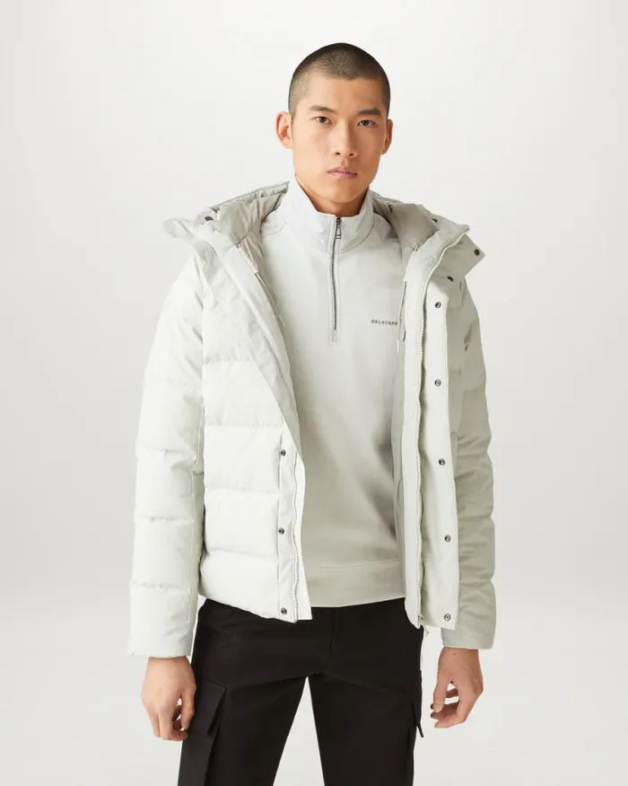Hoodies and Sweatshirts Men Belstaff Alloy Quarter Zip Sweatshirt Mercury Hoodies and Sweatshirts Men Belstaff Alloy Quarter Zip Sweatshirt Mercury