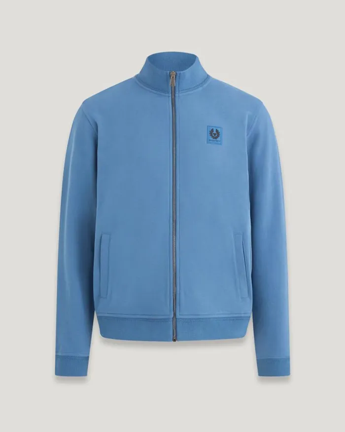 Hoodies and Sweatshirts Men Belstaff Belstaff Full Zip Sweatshirt Moonlight Blue