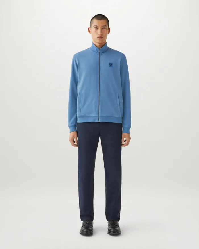 Hoodies and Sweatshirts Men Belstaff Belstaff Full Zip Sweatshirt Moonlight Blue Hoodies and Sweatshirts Men Belstaff Belstaff Full Zip Sweatshirt Moonlight Blue