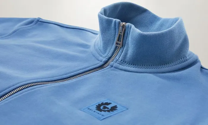 Hoodies and Sweatshirts Men Belstaff Belstaff Full Zip Sweatshirt Moonlight Blue Hoodies and Sweatshirts Men Belstaff Belstaff Full Zip Sweatshirt Moonlight Blue