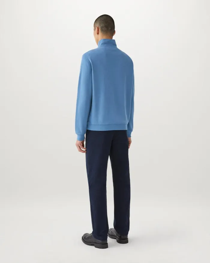 Hoodies and Sweatshirts Men Belstaff Belstaff Quarter Zip Sweatshirt Moonlight Blue Hoodies and Sweatshirts Men Belstaff Belstaff Quarter Zip Sweatshirt Moonlight Blue