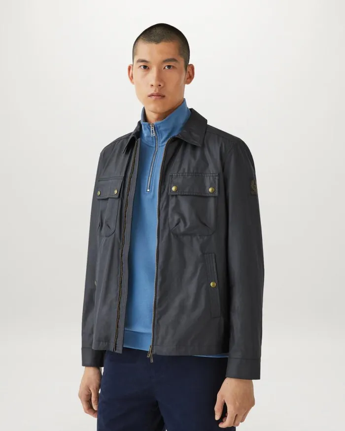 Hoodies and Sweatshirts Men Belstaff Belstaff Quarter Zip Sweatshirt Moonlight Blue Hoodies and Sweatshirts Men Belstaff Belstaff Quarter Zip Sweatshirt Moonlight Blue